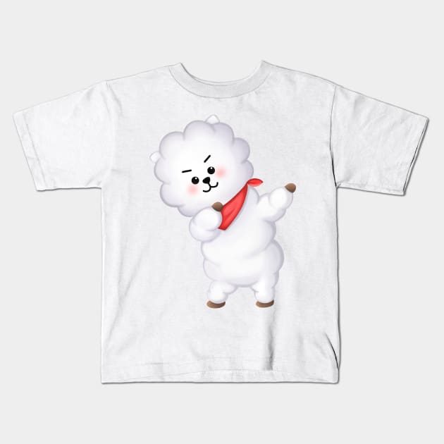 BTS BT21 Cute RJ Kids T-Shirt by moonquarius